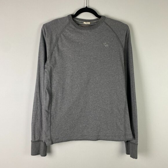 Abercrombie & Fitch Y2K Lightweight Sweatshirt L Logo Muscle Fit Heavy Shirt - Picture 1 of 10